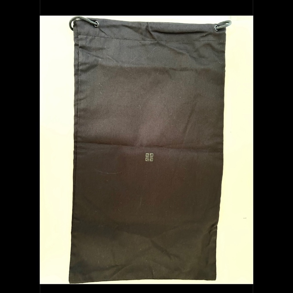 Givenchy Shoe Wallet Accessories Black Drawstring Travel Rectangular Dust Bag - Picture 2 of 7